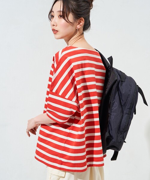 セール】限定展開 ボートネック バスクボーダー 半袖 Tシャツ（T