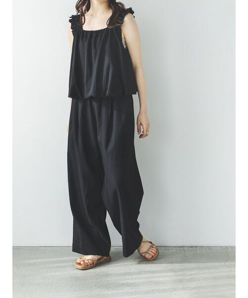 so4u(ソーフォーユー)の「リネンライクパンツ(その他パンツ・レディース・ブラック/ベージュ・S/M)」の7枚目の写真