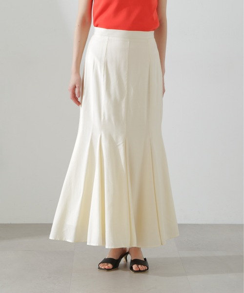 N.(N. Natural Beauty Basic)(エヌエヌナチュラルビューティーベーシック)の「◆【S Size Line】ゴアード切替マーメイドスカート(スカート・レディース・オフホワイト/チャコールグレー・MEDIUM/SMALL)」の14枚目の写真