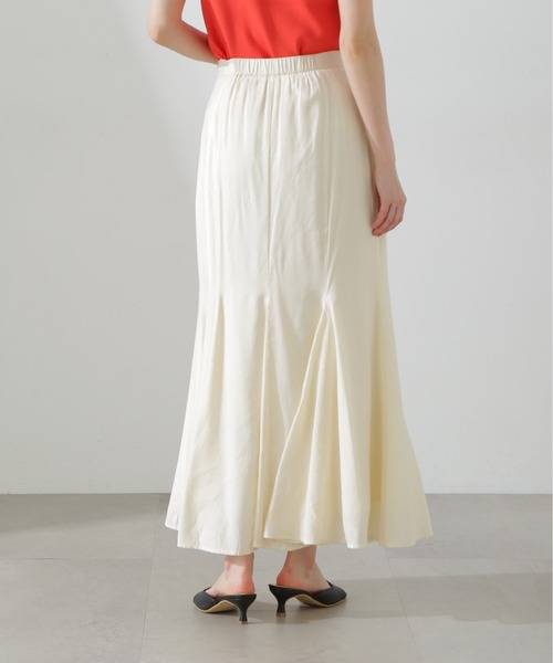 N.(N. Natural Beauty Basic)(エヌエヌナチュラルビューティーベーシック)の「◆【S Size Line】ゴアード切替マーメイドスカート(スカート・レディース・オフホワイト/チャコールグレー・MEDIUM/SMALL)」の16枚目の写真