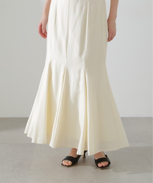 N.(N. Natural Beauty Basic)(エヌエヌナチュラルビューティーベーシック)の「◆【S Size Line】ゴアード切替マーメイドスカート(スカート・レディース・オフホワイト/チャコールグレー・MEDIUM/SMALL)」の20枚目の写真