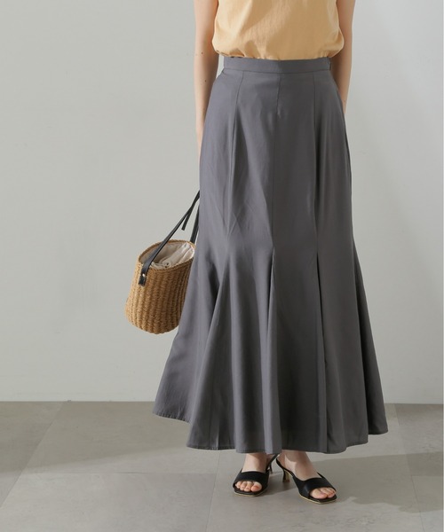 N.(N. Natural Beauty Basic)(エヌエヌナチュラルビューティーベーシック)の「◆【S Size Line】ゴアード切替マーメイドスカート(スカート・レディース・オフホワイト/チャコールグレー・MEDIUM/SMALL)」の9枚目の写真