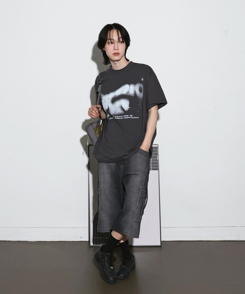 FOLLOWIN（フォロウィン）の「[UNISEX] [Short/Regularサイズ] ウォッシングVINTAGEカーゴバミューダパンツ（デニムパンツ・レディース・ブラック/ブルー・S-Short/M-Short/L-Short/S-Regular/M-Regular/L-Regular）」の10枚目の写真