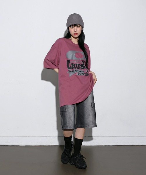 FOLLOWIN（フォロウィン）の「[UNISEX] [Short/Regularサイズ] ウォッシングVINTAGEカーゴバミューダパンツ（デニムパンツ・レディース・ブラック/ブルー・S-Short/M-Short/L-Short/S-Regular/M-Regular/L-Regular）」の14枚目の写真