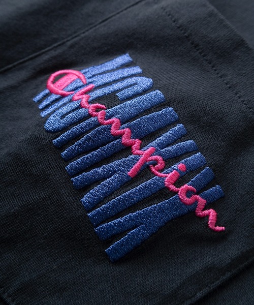 Champion(チャンピオン)の「【Champion/チャンピオン】MCMXIXロゴ&スペックタグデザイン アクションスタイル ショートスリーブTシャツ/半袖Tシャツ(Tシャツ/カットソー・メンズ・ホワイト/グレー/ネイビー/ブラック・M/L/XL)」の10枚目の写真