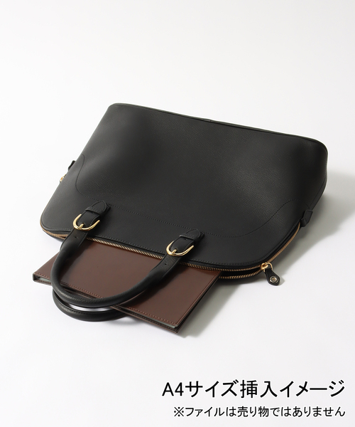 EDIFICE（エディフィス）の「S.MANO (エス マーノ) ROUND BRIEF SMN013（ハンドバッグ・メンズ・ブラック・FREE）」の7枚目の写真