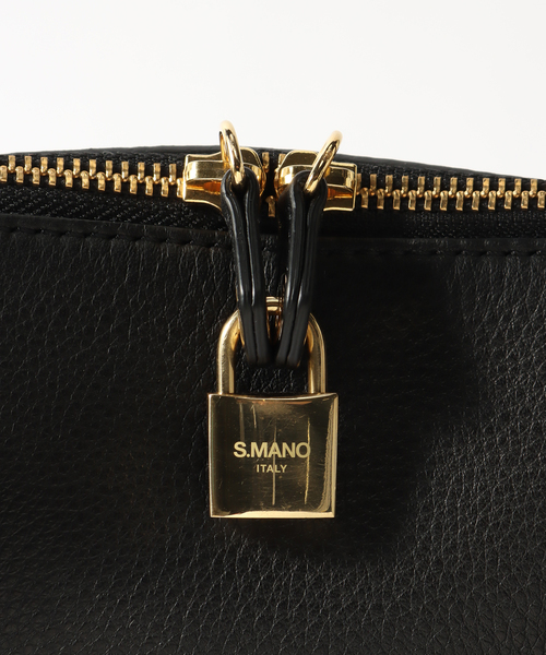 EDIFICE（エディフィス）の「S.MANO (エス マーノ) ROUND BRIEF SMN013（ハンドバッグ・メンズ・ブラック・FREE）」の10枚目の写真