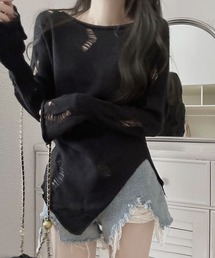 Chick | ▲Damage Knit / ダメージニット(Tシャツ/カットソー)