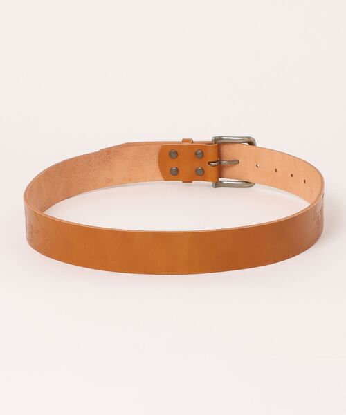 SNOOPY×OLD BETTY'S（スヌーピーカケルオールドベティーズ）の「【日本製】スヌーピー 【SNOOPY】 Embossed Leather Belt(B-Baseball柄)（ベルト・レディース・ブラック/ナチュラル/ブラウン/キャメル・FREE）」の5枚目の写真