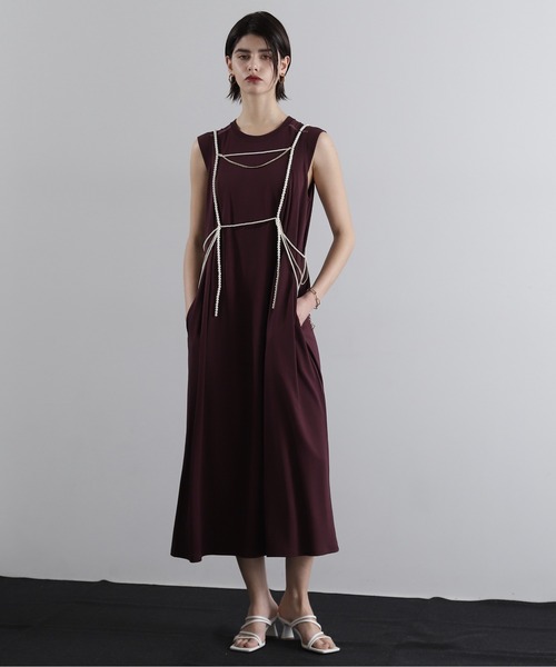 【新品同様】ROSE BUDノースリーブワンピース ROSE BUD（ローズバッド）の「ノースリーブカットソーワンピース