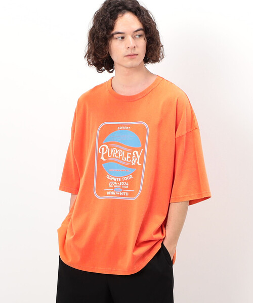 セール】フロスト加工プリントTシャツ（Tシャツ/カットソー