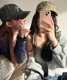 RiLi（リリ）の「ウォッシュリボンキャップ【RL】（キャップ）」