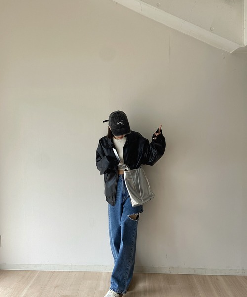 RiLi(リリ)の「ウォッシュリボンキャップ【RL】(キャップ・レディース・ベージュ/チャコールグレー/インディゴブルー・FREE)」の7枚目の写真