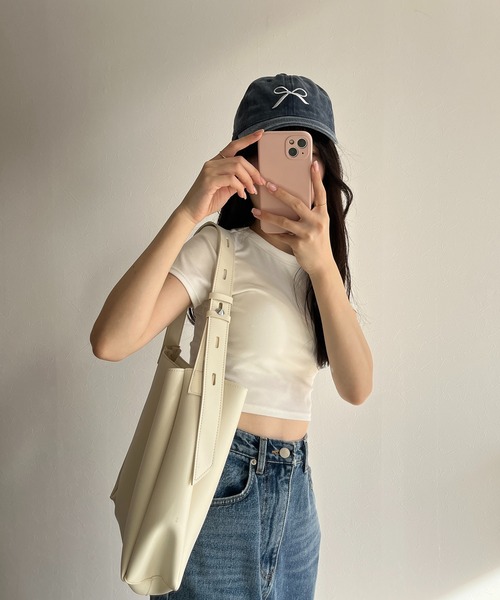 RiLi(リリ)の「ウォッシュリボンキャップ【RL】(キャップ・レディース・ベージュ/チャコールグレー/インディゴブルー・FREE)」の14枚目の写真