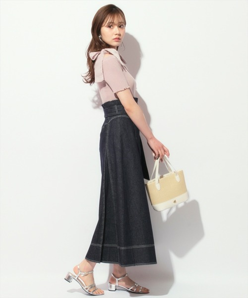 WILLSELECTION（ウィルセレクション）の「ハイウエストデニムスカート（デニムスカート・レディース・ネイビー・FREE）」の9枚目の写真