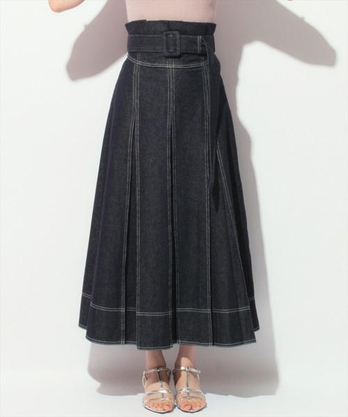 WILLSELECTION（ウィルセレクション）の「ハイウエストデニムスカート（デニムスカート・レディース・ネイビー・FREE）」の11枚目の写真