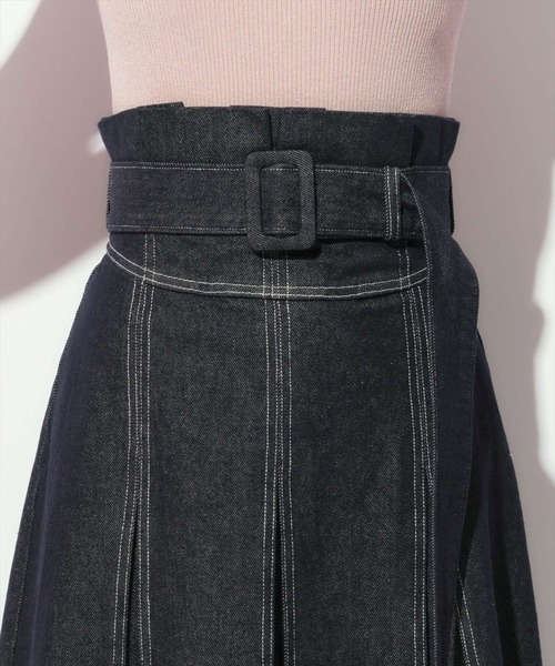 WILLSELECTION（ウィルセレクション）の「ハイウエストデニムスカート（デニムスカート・レディース・ネイビー・FREE）」の13枚目の写真