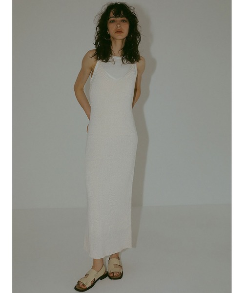 made in heaven レイヤード ニット ドレス ワンピース スリット 【公式  