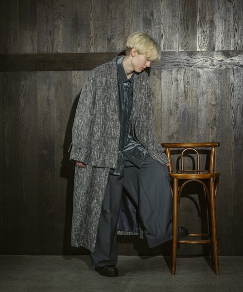 CASPER JOHN（キャスパージョン）の「Layered tweed coat/レイヤード
