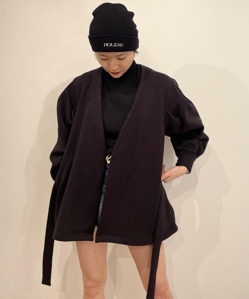 HOLIDAY（ホリデイ）の「KNIT CAP (HOLIDAY) ニットキャップ (ホリデイ)（ニットキャップ/ビーニー・レディース・ネイビー/オレンジ/ブラック・ONE SIZE）」の15枚目の写真