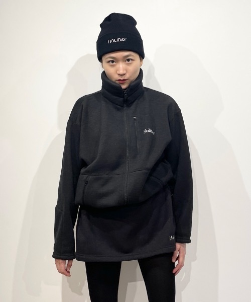 HOLIDAY（ホリデイ）の「KNIT CAP (HOLIDAY) ニットキャップ (ホリデイ)（ニットキャップ/ビーニー・レディース・ネイビー/オレンジ/ブラック・ONE SIZE）」の14枚目の写真