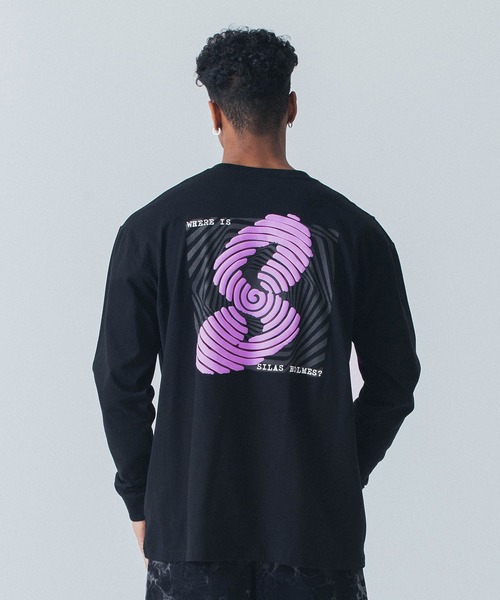 【セール】SPIRAL S PRINT L/S TEE（Tシャツ/カットソー）｜SILAS（サイラス）