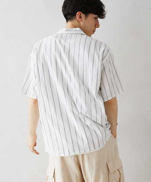 JOURNAL STANDARD relume(ジャーナルスタンダード レリューム)の「INDIA SHIRTINGS ストライプレギュラーカラーシャツ(シャツ/ブラウス・メンズ・ブルー/ホワイト・LARGE/MEDIUM)」の14枚目の写真