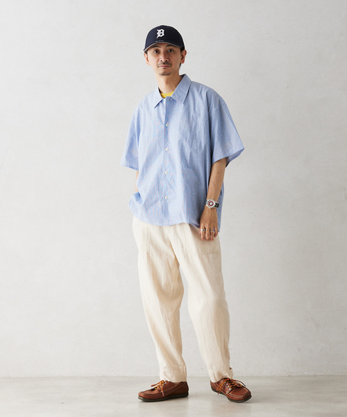 JOURNAL STANDARD relume(ジャーナルスタンダード レリューム)の「INDIA SHIRTINGS ストライプレギュラーカラーシャツ(シャツ/ブラウス・メンズ・ブルー/ホワイト・LARGE/MEDIUM)」の19枚目の写真