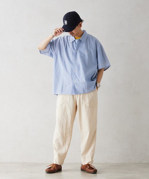 JOURNAL STANDARD relume(ジャーナルスタンダード レリューム)の「INDIA SHIRTINGS ストライプレギュラーカラーシャツ(シャツ/ブラウス・メンズ・ブルー/ホワイト・LARGE/MEDIUM)」の20枚目の写真