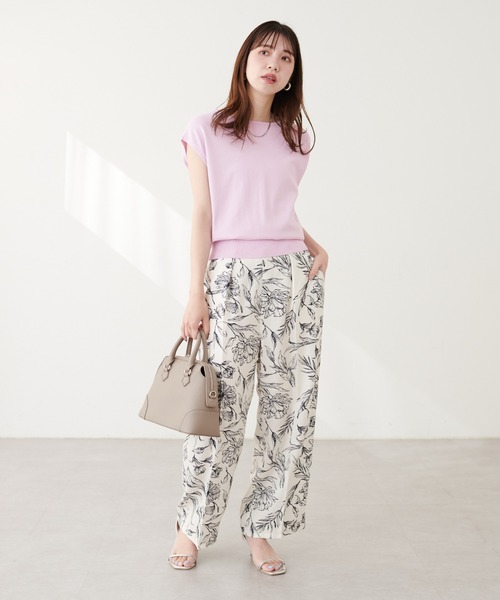 natural couture(ナチュラルクチュール)の「UV&接触冷感金釦Vニット(キャミソール・レディース・ピンク/ベージュ/その他1/オフホワイト/ブルー/グレイッシュベージュ/ブラック・FREE)」の21枚目の写真