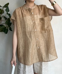 シアープリントフレンチシャツ