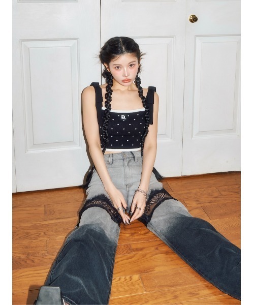 Darich（ダーリッチ）の「ドットリボンキャミソール