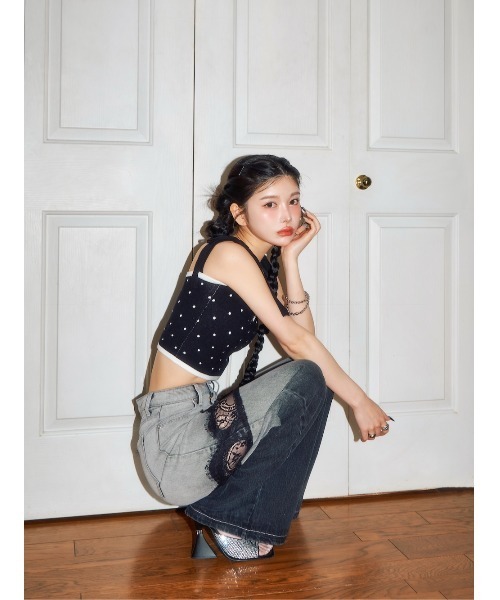 Darich（ダーリッチ）の「ドットリボンキャミソール