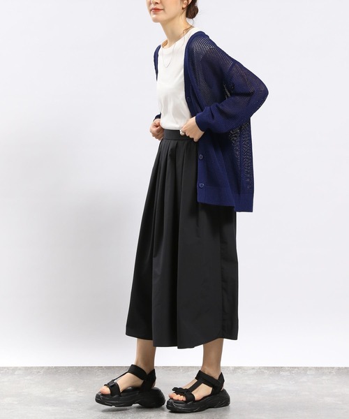 GLOBAL WORK Smile Seed Store（グローバルワーク スマイルシードストア）の「冷感Tシャツフレンチスリーブ/186244（タンクトップ・レディース・ベージュ/チャコール/オフホワイト/ブルー系その他5/ブラック・SMALL/MEDIUM/LARGE）」の12枚目の写真