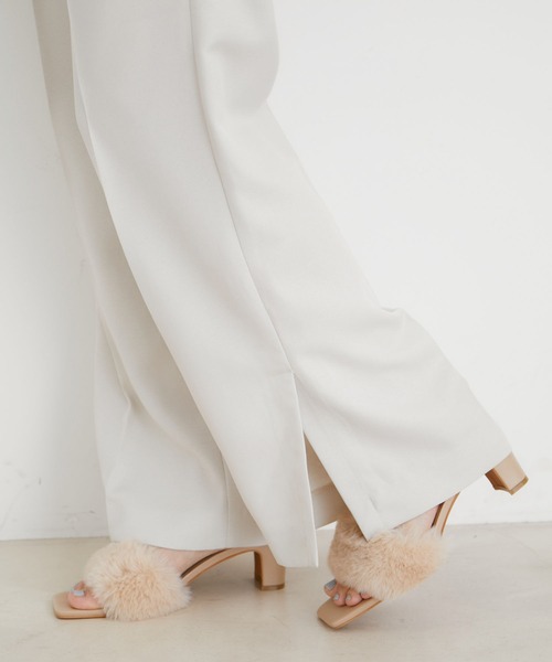 VIS(ビス)の「スカートレイヤードスラックス(スラックス・レディース・ブラウン系その他2/ホワイト系その他5/ブルー系その他4・M/S)」の17枚目の写真