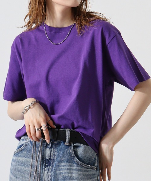 CROSS & STITCH（クロスステッチ）の「CROSS & STITCH 6.2オンス　オープンエンド マックスウェイト 半袖Tシャツ（Tシャツ/カットソー・メンズ・ホワイト/シルバーグレー/ブラウン/ダークグレー/サンドベージュ/ネイビー/グリーン系その他/ブラック/ナチュラル/ヘザーグレー/アッシュグレー/ストーン/ライトピンク/ピンク/レッド/バーガンディー/ライム/オレンジ/ケリーグリーン/ブルー系その他/パープル/レモンイエロー/ブルー/バイオレット/グリーン/アクア/ロイヤルブルー/ブルー系その他2/アーミー・M/L/XL/S/XS/XXL/XXXL）」の22枚目の写真