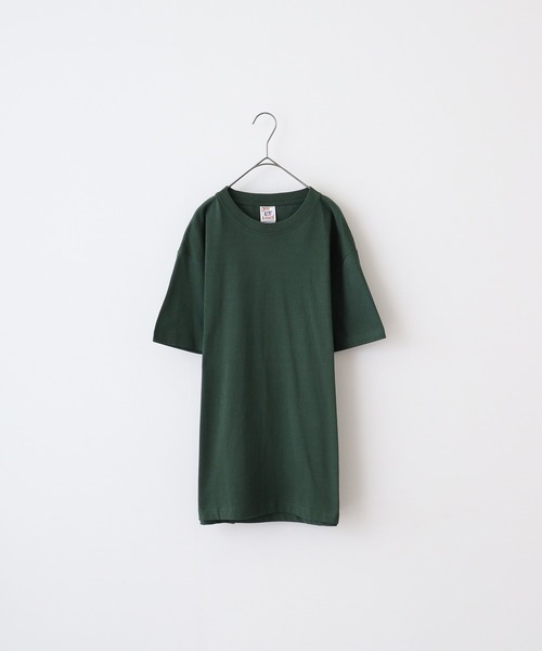 CROSS & STITCH（クロスステッチ）の「CROSS & STITCH 6.2オンス　オープンエンド マックスウェイト 半袖Tシャツ（Tシャツ/カットソー・メンズ・ホワイト/シルバーグレー/ブラウン/ダークグレー/サンドベージュ/ネイビー/グリーン系その他/ブラック/ナチュラル/ヘザーグレー/アッシュグレー/ストーン/ライトピンク/ピンク/レッド/バーガンディー/ライム/オレンジ/ケリーグリーン/ブルー系その他/パープル/レモンイエロー/ブルー/バイオレット/グリーン/アクア/ロイヤルブルー/ブルー系その他2/アーミー・M/L/XL/S/XS/XXL/XXXL）」の14枚目の写真