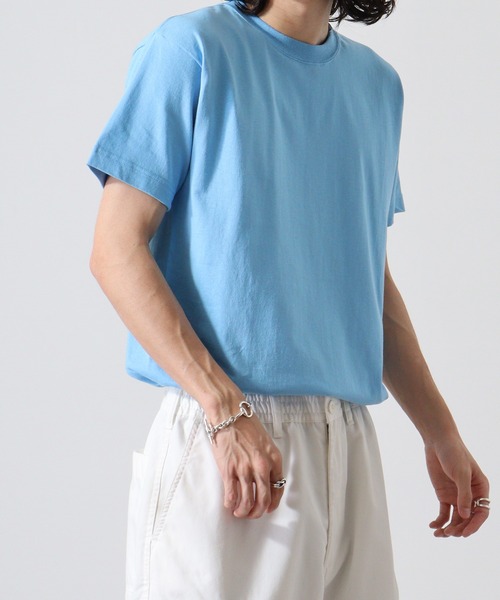 CROSS & STITCH（クロスステッチ）の「CROSS & STITCH 6.2オンス　オープンエンド マックスウェイト 半袖Tシャツ（Tシャツ/カットソー・メンズ・ホワイト/シルバーグレー/ブラウン/ダークグレー/サンドベージュ/ネイビー/グリーン系その他/ブラック/ナチュラル/ヘザーグレー/アッシュグレー/ストーン/ライトピンク/ピンク/レッド/バーガンディー/ライム/オレンジ/ケリーグリーン/ブルー系その他/パープル/レモンイエロー/ブルー/バイオレット/グリーン/アクア/ロイヤルブルー/ブルー系その他2/アーミー・M/L/XL/S/XS/XXL/XXXL）」の18枚目の写真