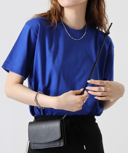 CROSS & STITCH（クロスステッチ）の「CROSS & STITCH 6.2オンス　オープンエンド マックスウェイト 半袖Tシャツ（Tシャツ/カットソー・メンズ・ホワイト/シルバーグレー/ブラウン/ダークグレー/サンドベージュ/ネイビー/グリーン系その他/ブラック/ナチュラル/ヘザーグレー/アッシュグレー/ストーン/ライトピンク/ピンク/レッド/バーガンディー/ライム/オレンジ/ケリーグリーン/ブルー系その他/パープル/レモンイエロー/ブルー/バイオレット/グリーン/アクア/ロイヤルブルー/ブルー系その他2/アーミー・M/L/XL/S/XS/XXL/XXXL）」の19枚目の写真