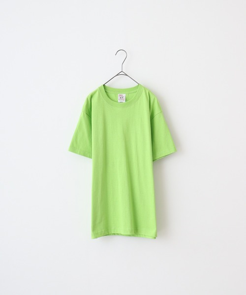 CROSS & STITCH（クロスステッチ）の「CROSS & STITCH 6.2オンス　オープンエンド マックスウェイト 半袖Tシャツ（Tシャツ/カットソー・メンズ・ホワイト/シルバーグレー/ブラウン/ダークグレー/サンドベージュ/ネイビー/グリーン系その他/ブラック/ナチュラル/ヘザーグレー/アッシュグレー/ストーン/ライトピンク/ピンク/レッド/バーガンディー/ライム/オレンジ/ケリーグリーン/ブルー系その他/パープル/レモンイエロー/ブルー/バイオレット/グリーン/アクア/ロイヤルブルー/ブルー系その他2/アーミー・M/L/XL/S/XS/XXL/XXXL）」の11枚目の写真