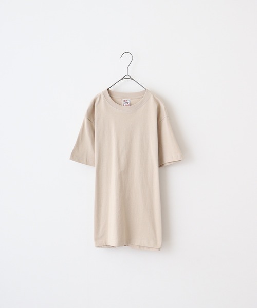 CROSS & STITCH（クロスステッチ）の「CROSS & STITCH 6.2オンス　オープンエンド マックスウェイト 半袖Tシャツ（Tシャツ/カットソー・メンズ・ホワイト/シルバーグレー/ブラウン/ダークグレー/サンドベージュ/ネイビー/グリーン系その他/ブラック/ナチュラル/ヘザーグレー/アッシュグレー/ストーン/ライトピンク/ピンク/レッド/バーガンディー/ライム/オレンジ/ケリーグリーン/ブルー系その他/パープル/レモンイエロー/ブルー/バイオレット/グリーン/アクア/ロイヤルブルー/ブルー系その他2/アーミー・M/L/XL/S/XS/XXL/XXXL）」の2枚目の写真