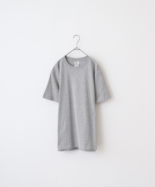 CROSS & STITCH（クロスステッチ）の「CROSS & STITCH 6.2オンス　オープンエンド マックスウェイト 半袖Tシャツ（Tシャツ/カットソー・メンズ・ホワイト/シルバーグレー/ブラウン/ダークグレー/サンドベージュ/ネイビー/グリーン系その他/ブラック/ナチュラル/ヘザーグレー/アッシュグレー/ストーン/ライトピンク/ピンク/レッド/バーガンディー/ライム/オレンジ/ケリーグリーン/ブルー系その他/パープル/レモンイエロー/ブルー/バイオレット/グリーン/アクア/ロイヤルブルー/ブルー系その他2/アーミー・M/L/XL/S/XS/XXL/XXXL）」の6枚目の写真