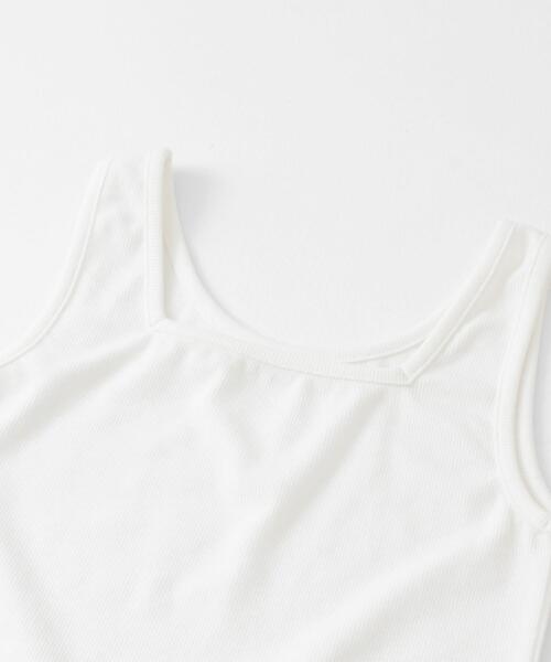 SENSE OF PLACE by URBAN RESEARCH（センスオブプレイスバイアーバンリサーチ）の「2WAYタンクトップ（Tシャツ/カットソー・レディース・オフホワイト/ライトベージュ/ブラック・ONE）」の12枚目の写真