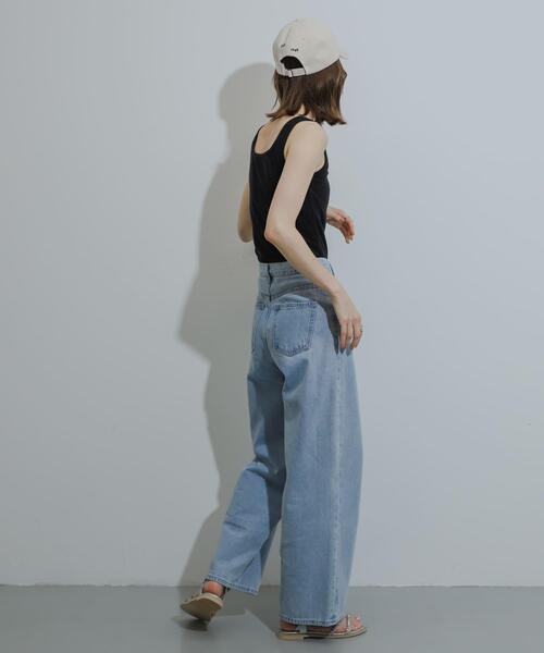 SENSE OF PLACE by URBAN RESEARCH（センスオブプレイスバイアーバンリサーチ）の「2WAYタンクトップ（Tシャツ/カットソー・レディース・オフホワイト/ライトベージュ/ブラック・ONE）」の15枚目の写真