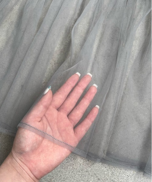 ad thie（アドティエ）の「前後2WAY チュールフレアビスチェ（キャミソール・レディース・ブラック/アイボリー/ライトグレー・FREE）」の12枚目の写真