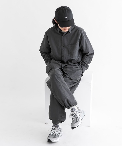 【最終値下げ】アーバンリサーチ　ナイロンタッサーロングスリーブシャツ　エカル セール】『UR TECH』『撥水/UVカット』ナイロンタッサーロング