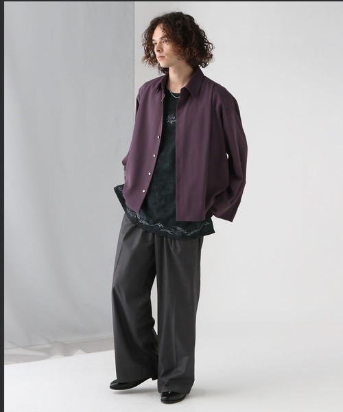 HARE(ハレ)の「【UNDERGROUND MODE】トライバルシシュウユルノースリーブ(HARE)(Tシャツ/カットソー・メンズ・ブルー系その他/ブラック・FREE)」の7枚目の写真