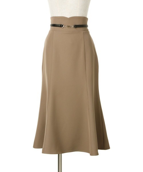 an another angelus(アンアナザーアンジェラス)の「【低身長向けサイズあり】ベルト付きハイウエストナローフレアースカート/ananotherangelus(スカート・レディース・ネイビー/グレー/ブラック・1/0)」の16枚目の写真