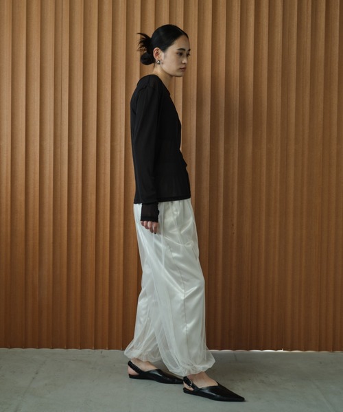 AIC.（エーアイシー）の「サムホールシアートップス（Tシャツ/カットソー・レディース・オフホワイト/チャコールグレー/ブラック・FREE）」の17枚目の写真