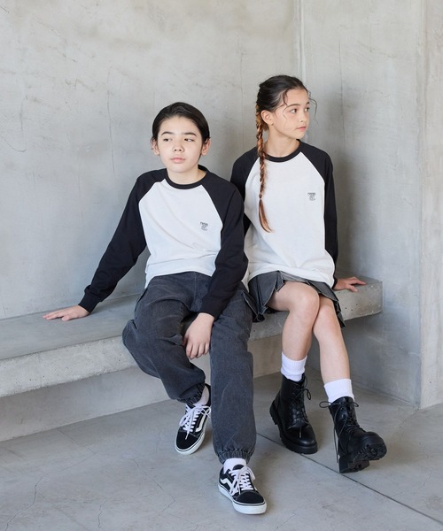 GLOBAL WORK（グローバルワーク）の「ヘビロッTEE/プリント長袖/115737（Tシャツ/カットソー・キッズ・ホワイト系5/ライトグレー系1/その他/ネイビー/グリーン/グレー系8/グレー系9/ライトグレー系2/ブラック・120cm/130cm/140cm/150cm/160cm/170cm）」の9枚目の写真